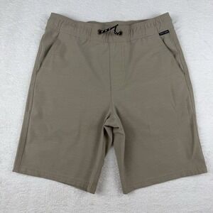 Salty Crew Boy's Youth Drifter Elastic Hybrid Shorts Khaki Size Medium-EUC